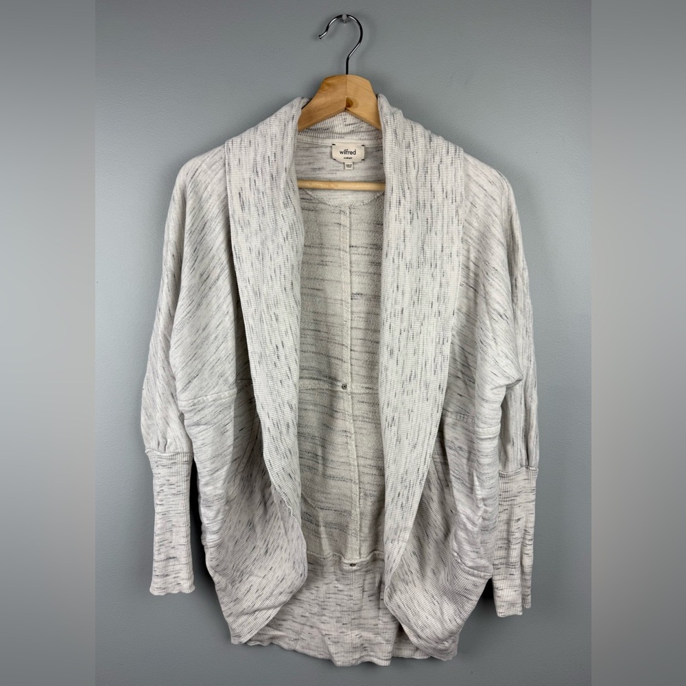 Wilfred Heathered Gray Open Cardigan